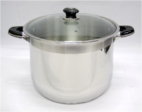 Concord 18/10 Stainless Steel 20 Quart Stock Pot With Glass Lid