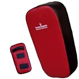 Leather Thai pad kickboxing punch pads martial training Red Black