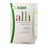 Alli Weight-Loss Aid, Orlistat 60mg Capsules, 120-Count Refill Pack