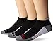 Saucony Men's 3 Pairs Classic Runner No Show Tab Socks, Black, Shoe Size: 8-12