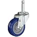 E.R. Wagner Stem Caster, Swivel, Polyurethane on Polyolefin Wheel