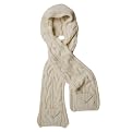 Merona&reg; Jersey Hoodie Muffler - White