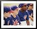 Little League Baseball Team Sitting Together Framed Art Poster Print, 39x31