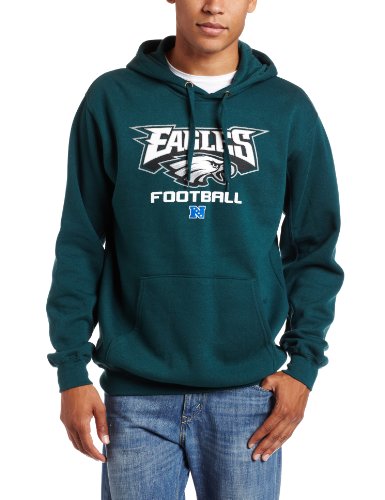 NFL Men's Philadelphia Eagles Critical Victory V Long Sleeve Hooded Fleece Pullover (Marine Green, X-Large)