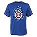 Majestic Chicago Cubs Blue Baby/Infant Distressed Waving Bear T-Shirt