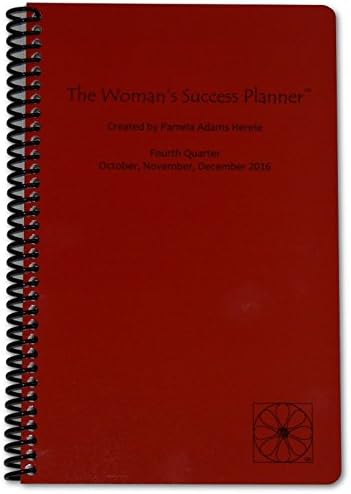 Woman's Success Planner - Spiral Day Planner: Oct to Dec 2016 - Calendar Year / Month / Week / Day Planner Goal Organizer - Monthly Weekly Daily Agenda - Datebook / Diary / Journal