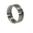 316L stainless steel ring with cut lines - Width: 8mm (Sizes 9-12)stone - Width: 7mm (Sizes 8-12)