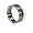 316L stainless steel ring with cut lines - Width: 8mm (Size 9)stone - Width: 7mm (Sizes 8-12)