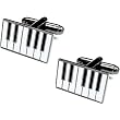 Enamel Piano Cufflinks