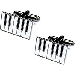 Enamel Piano Cufflinks