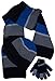 N'Ice Caps Kids 3-6 Years Striped Beanie/Scarf/Magic Glove Knitted Set
