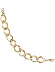 Leslies 14k Polished & Diamond-cut Link Bracelet Length 7.25"