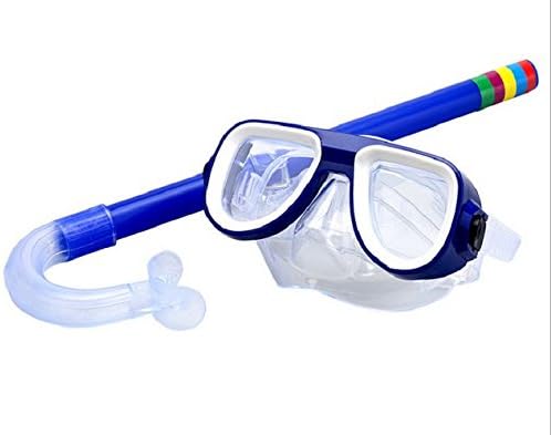 Greambaby Kids Scuba Diving Snorkeling Freediving Mask Snorkel Set( for age 3-8) (Blue)