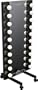 Diva Lighted Wardrobe Mirror 30" x 24" - Black