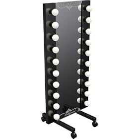 Diva Lighted Wardrobe Mirror 30 x 24 - Black by Vanity Girl Hollywood