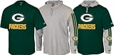Green Bay Packers Youth Long Sleeve Hooded Tee Combo Pack