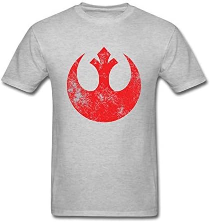 Hohon Funny Trendy NYC Star Wars Old Rebel Alliance Tshirt for Men Grey L