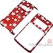 LG enV2 VX-9100 Protector Hard Case Glitter Stars Red