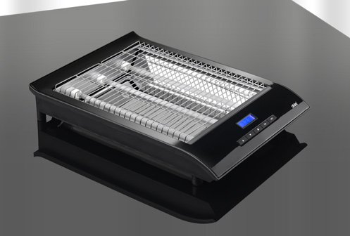Design Flachtoaster piano black Toaster Tischröster 
