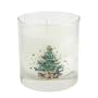 Nikko Ceramics Christmas Glass Scented Candle White