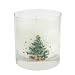 Nikko Ceramics Christmas Glass Scented Candle White