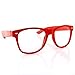 Clear Lens NERD Sunglasses Color Frame - Red
