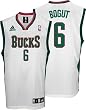 Andrew Bogut Youth Jersey: adidas White Replica #6 Milwaukee Bucks Jersey