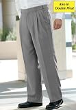 Kings' Court No Hassle Double Pleat Expandable Waist Dress Pants