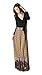 On Trend Women's 3/4 Sleeve Paris Fall Bohemian Long Maxi Dress