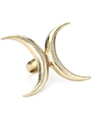 Low Luv by Erin Wasson Gold-Tone Double Crescent Ring