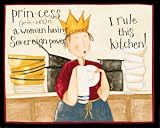 Princess Rules Art Poster Print by Dan Dipaolo, 10x8