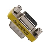 【ノーブランド品】耐久性　9ピンオス　9ピンメスアダプタ　DB9　9ピン　オス入力　RS-232　シリアル　メス出力　ジェンダー　チェンジャー　カプラー　アダプタ　ケーブル