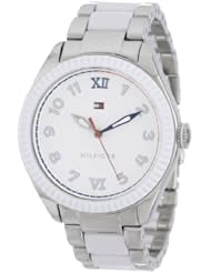 Tommy Hilfiger Womens 1781342 Casual Sport White Coin Edge Bezel Watch