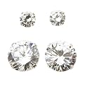 Cubic Zirconia Earring Duo - 4mm/8mm