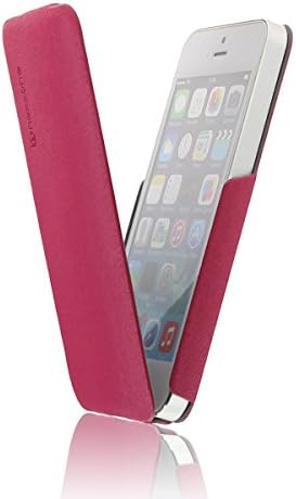 Nexxone Hotpink Vertical Slim Flip Leather Case for Iphone 5s