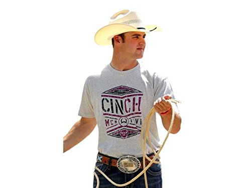 Cinch Men's Grey Logo T-Shirt