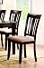 Kitchen & Housewares : Set of 2 Contemporary Cappuccino Finish Wood Dining Chairs