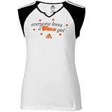 adidas Tennessee Volunteers Ladies White Everyone Loves A Vols Girl Raglan T-shirt