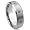 Tungsten Carbide Black Diamond Wedding Band Ring 8mm Sz 7.0 SN#673