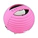 XBOOM Mini Portable Capsule Speaker with Rechargeable Battery and Enhanced Bass+ Resonator - Pink