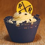 Paper Orchid Choo Choo Train Cupcake Wrapper Sapphire(12 Pack)