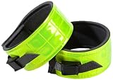 picture of USG Reflective Leg Band with Velcro Closure and Nylon Strap for Fixation, 34 x 5 cm, 1 Pair, Neoprene Lined, Yellow
