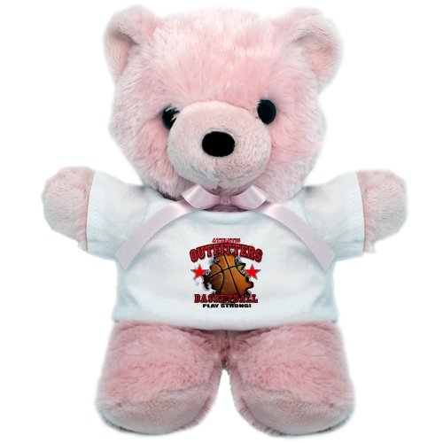 Teddy Bear Pink Athletic Outfitters Basketball Play Strong