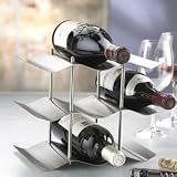True Fabrications Napa Falls Stainless Steel 9 Bottle Wine Rack