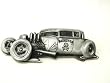 Lucky 13 Rat Rod Belt Buckle Heavy Metal Bottle Opener Buckle Hot Rod
