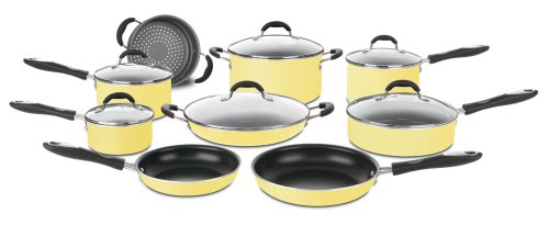Cuisinart Advantage Non-Stick Cookware 15 Piece Set, Yellow