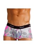 Gigo Sexy Form Hugging Men's Fashion Boxer Brief Shiny Fuchsia Print
