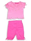 Jeanie Bleu - Infant Baby Girls Short Sleeved Capri Set, Pink
