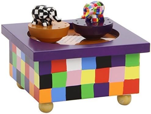 Trousselier Musical Wooden Box - Elmer The Elephant by Trousellier