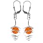 In Collections Damen-Ohrh�nger Sterling-Silber 925  1000263301L100 mit Bernstein